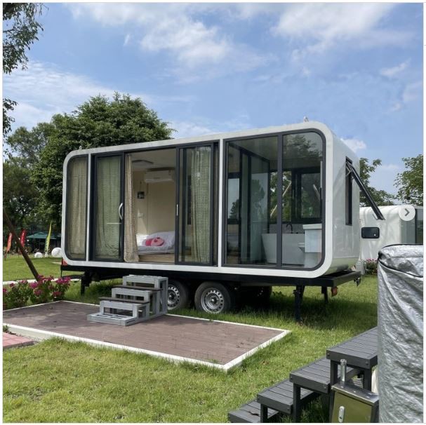 Portable Apple Cabin On Wheels