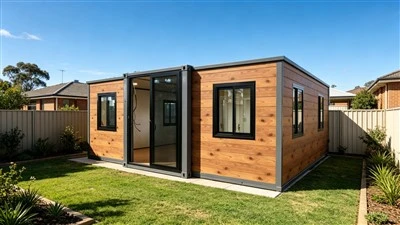 20ft Wood Finish Dvostrana proširiva modularna jedinica